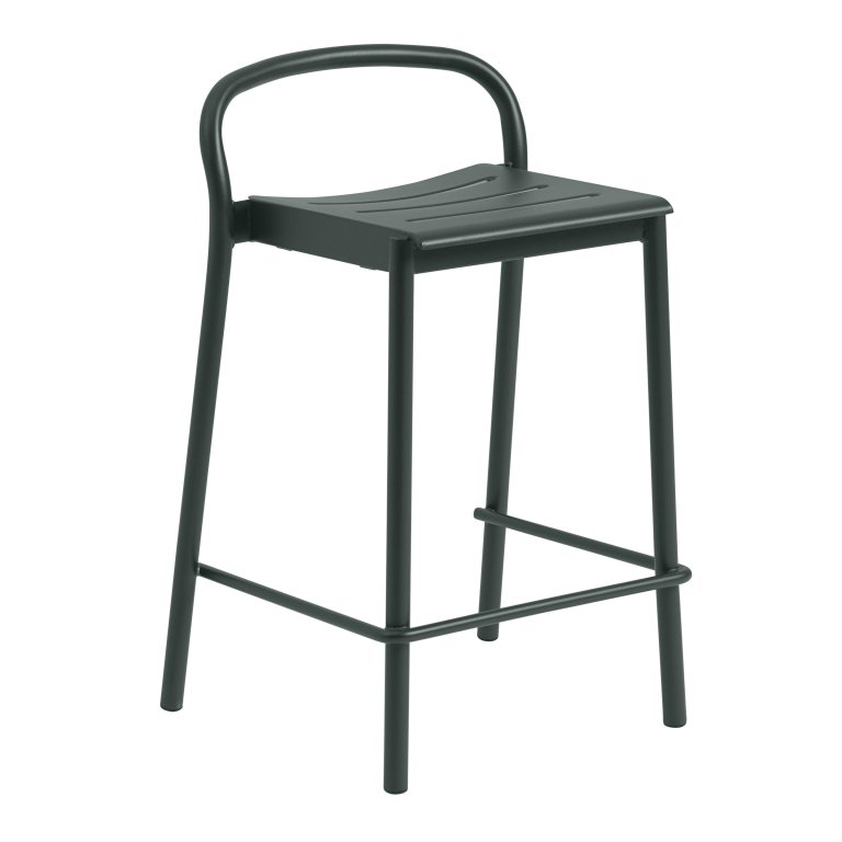 Muuto Linear Steel barkruk 65 Dark Green