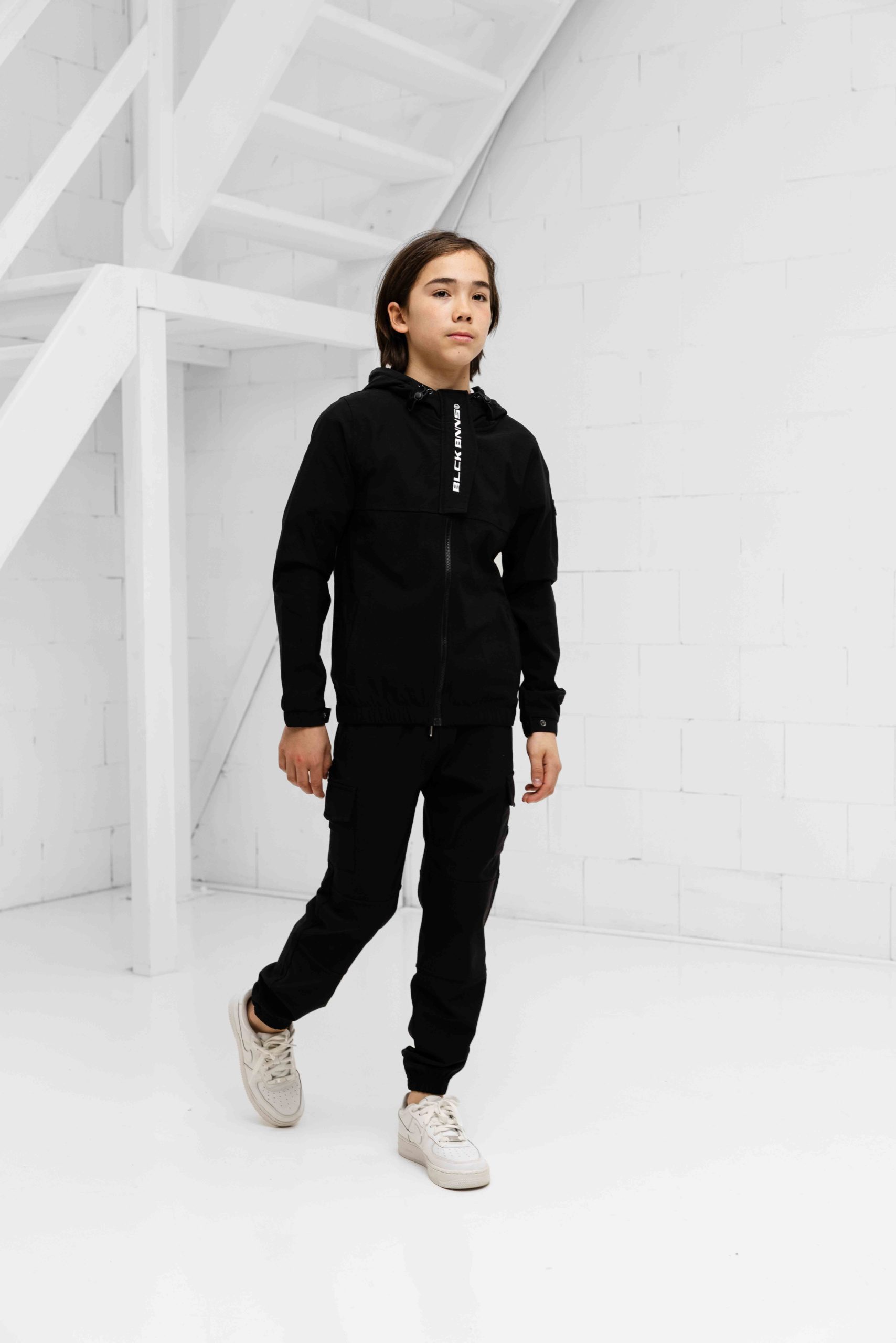 Black Bananas Cargo Broek Kids Zwart