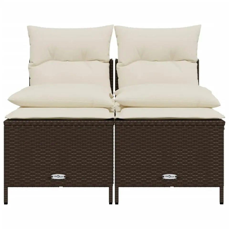 vidaXL - Loungeset - Bruin - Poly rattan
