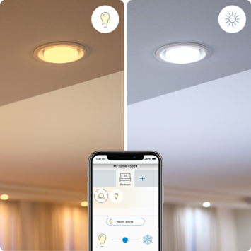 WiZ Connected LED kaars E14 40W mat koel tot warmwit licht dimbaar