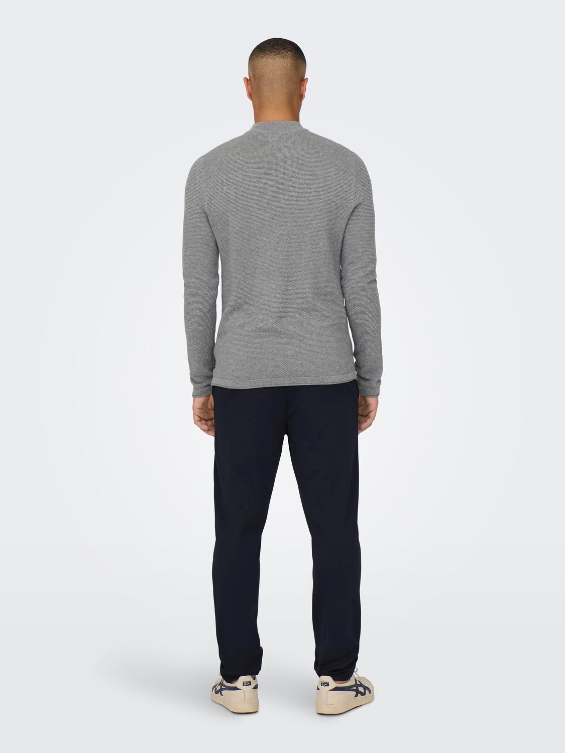 ONSPANTER Pullover Medium Grey Melange