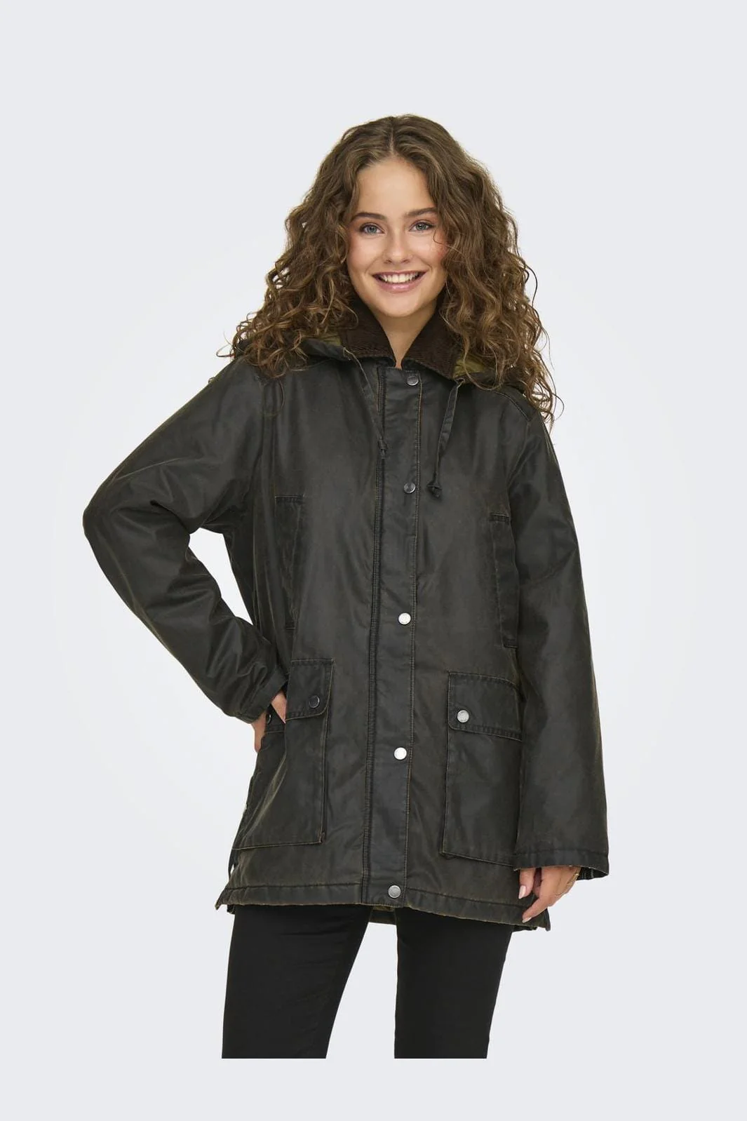 Only Onlmountain Hood Washed Jacket Cc