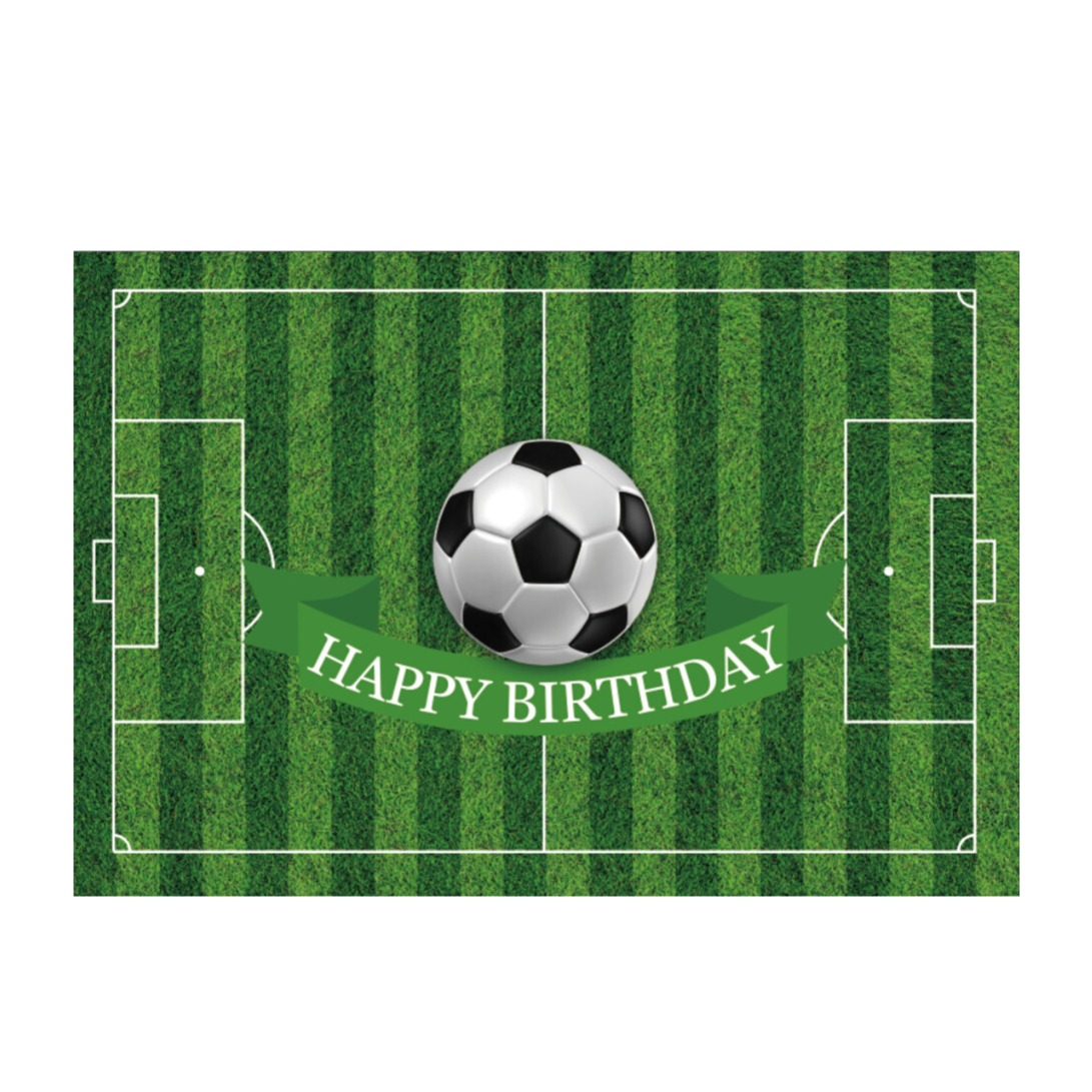 (120x80cm) Happy Birthday Tischdecke Geburtstags Party Deko Tisch Tuch - Fussball