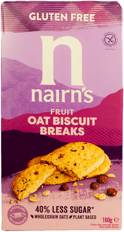 Nairn`s Havre & frugt kiks - 160 g