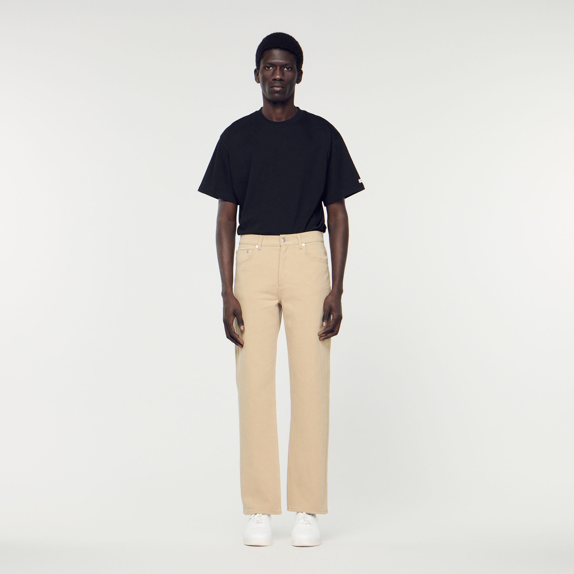 Jean droit en coton