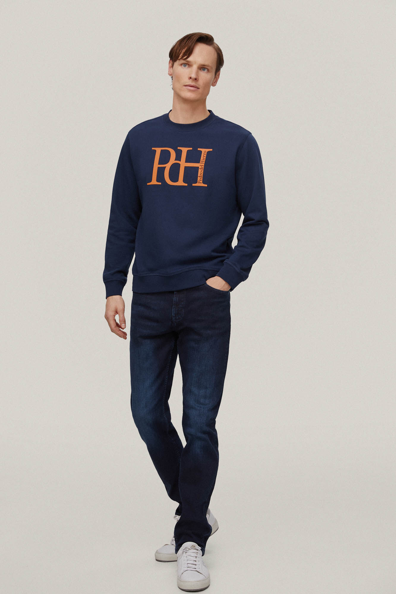 Sudadera com logo grande - Azul