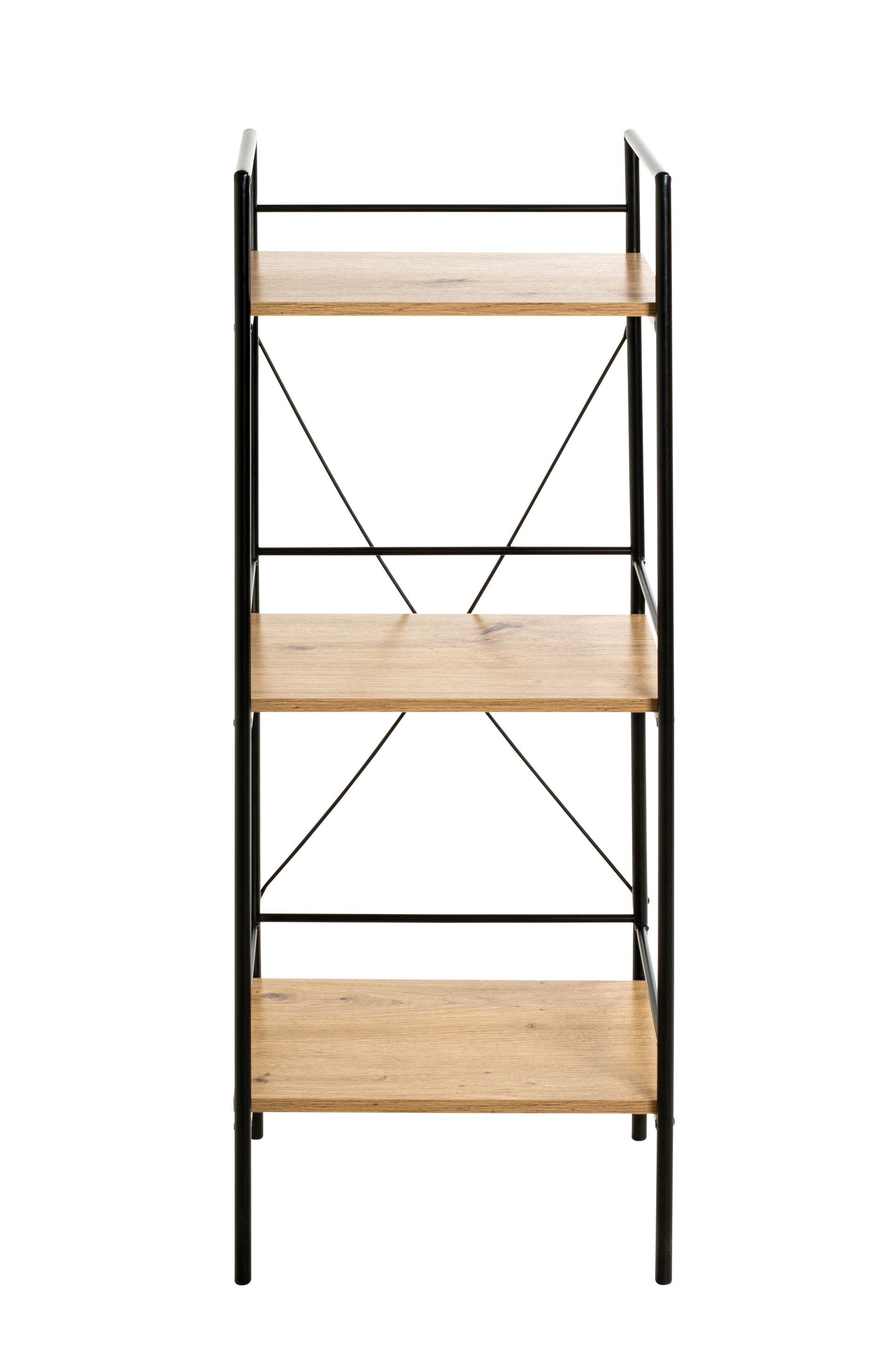 Regal 34 x 96 cm Eiche Dekor/schwarz