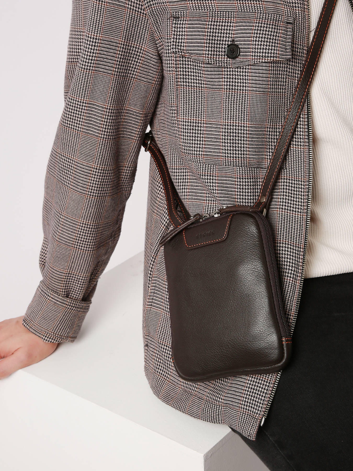 Sac bandoulire S Foulonn cuir ETRIER