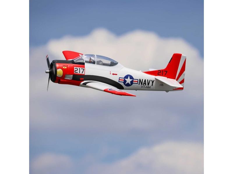 E-flite Warbird T-28 Trojan 1.2 m, Smart BNF Basic T-28 Trojan mit Einziehfahrwerk und Spektrum Smart Technik