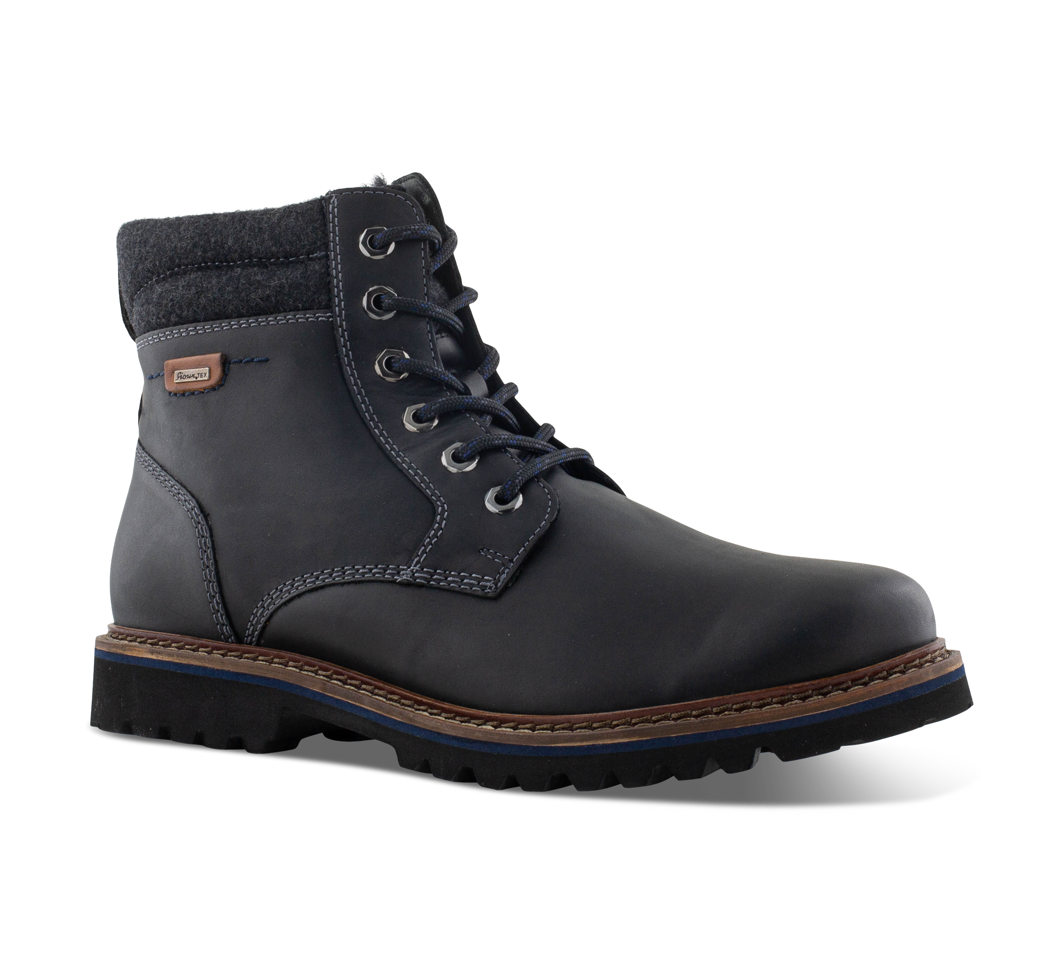 Sioux Adalrik - Schnürstiefel Leder schwarz