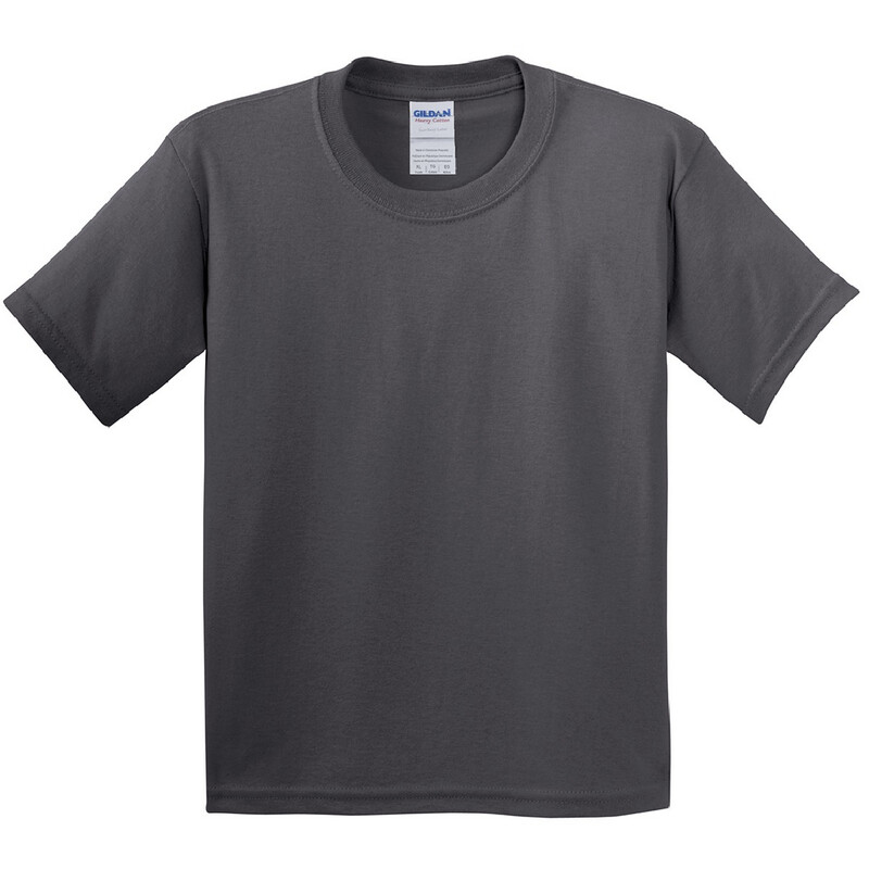 Short Manga Básica Camiseta Con Algodón Grueso Gildan