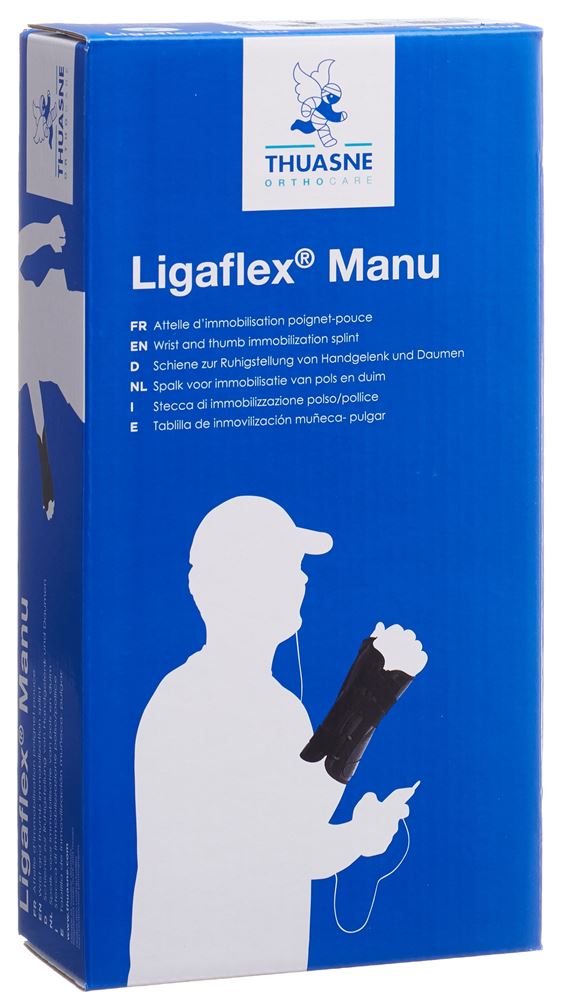 Thuasne Ligaflex Manu Handgelenkbandage Gr3 rechts schwarz 1 Stk