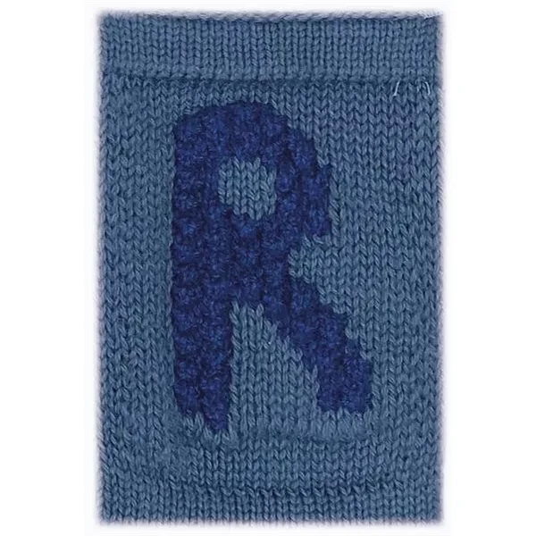 Strikket Bogstav Blue - Smallstuff → Luksusbaby.dk