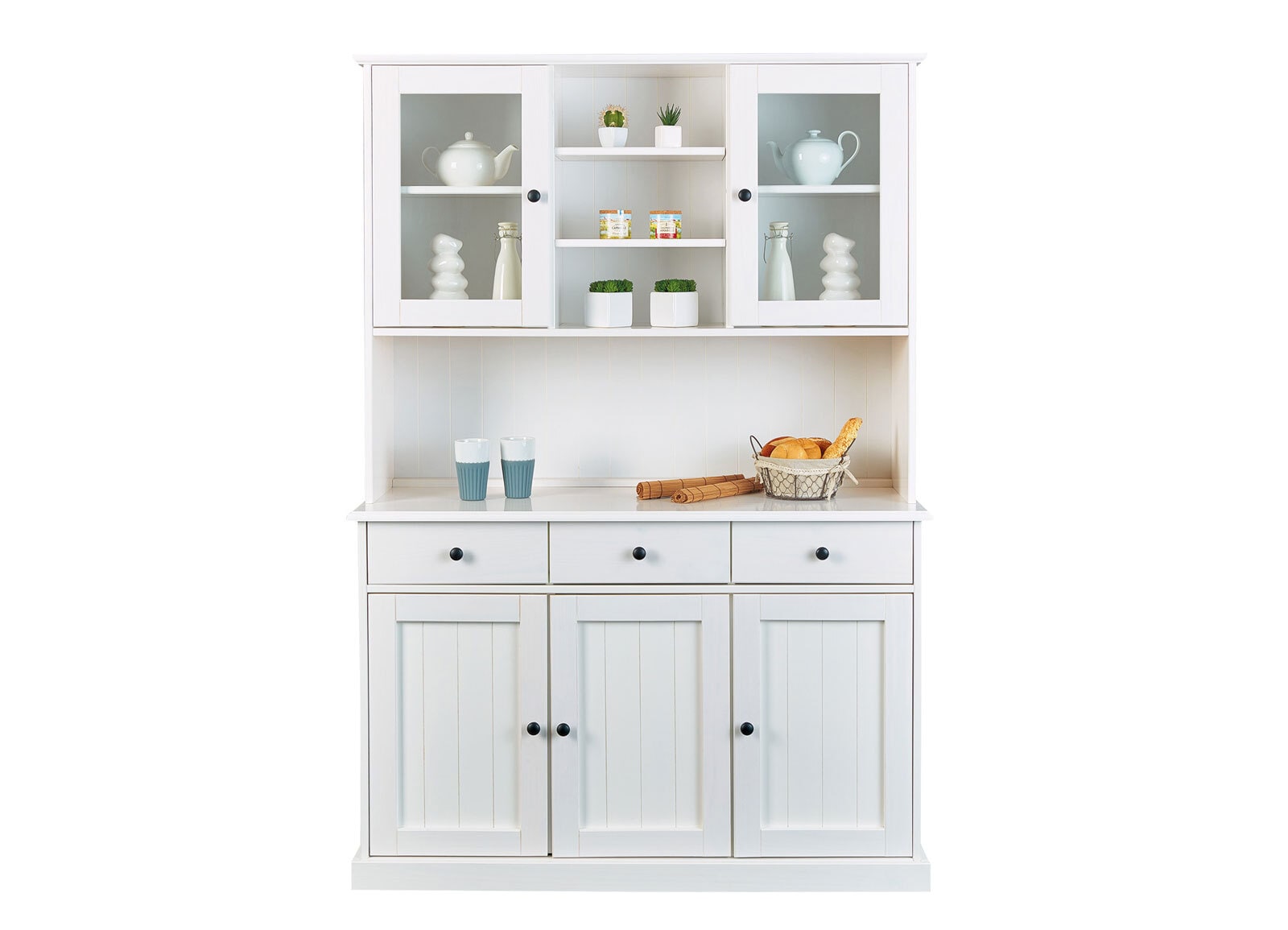 Buffet Jacob 6.2 Kiefer massiv lackiert 131x190x45 cm
