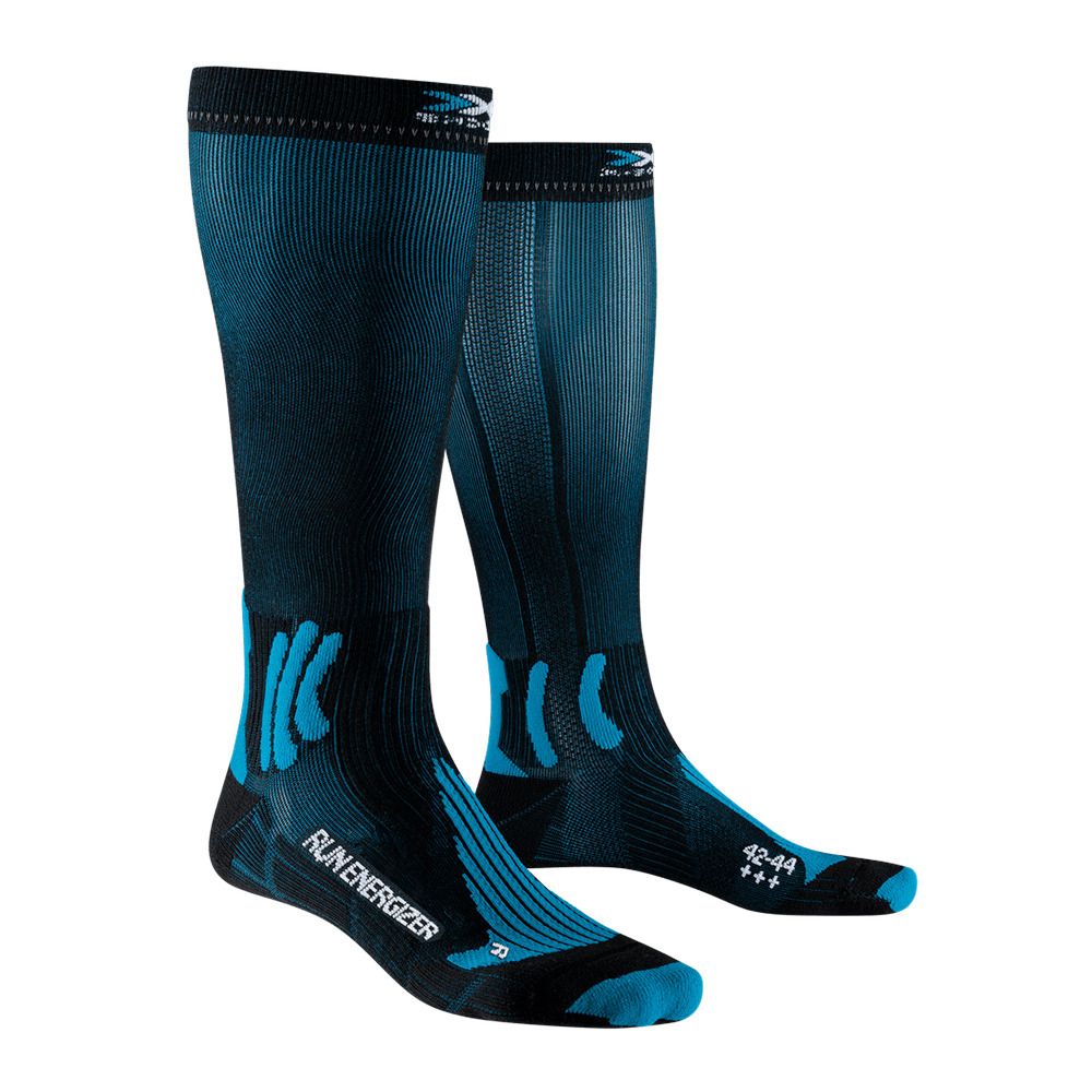 X-Socks RUN ENERGIZER 4.0 - Chaussettes opal black/twyce blue
