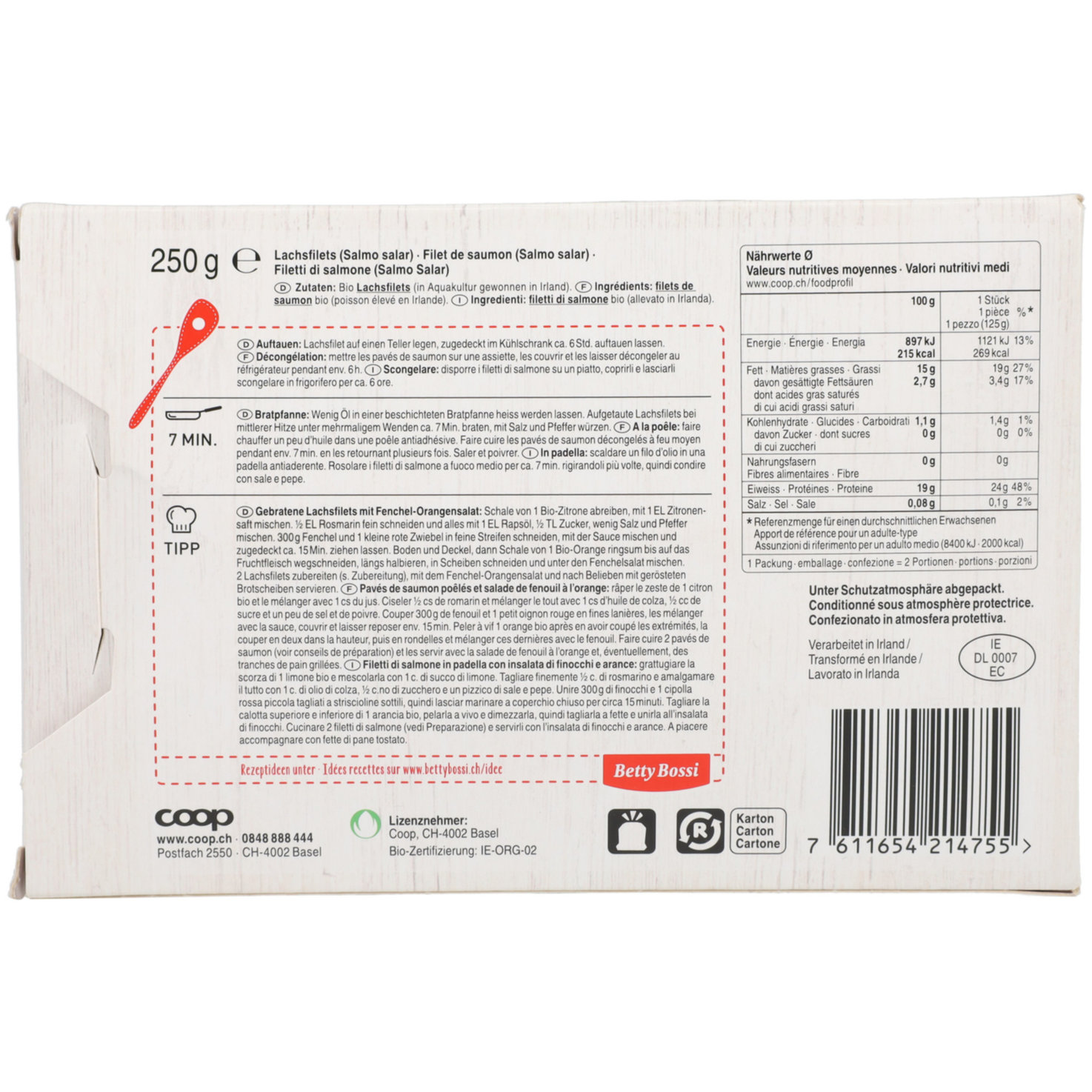 Naturaplan Bio Lachsfilet 2 Filets -