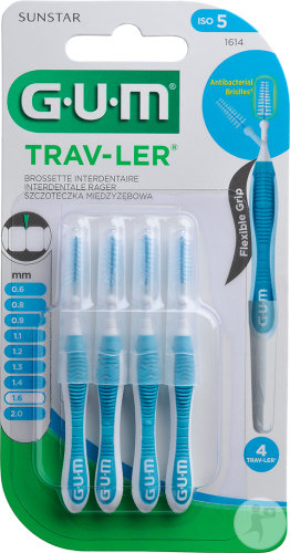 Gum Trav-Ler Brossette Interdentaire 1,6mm 4 Pièces