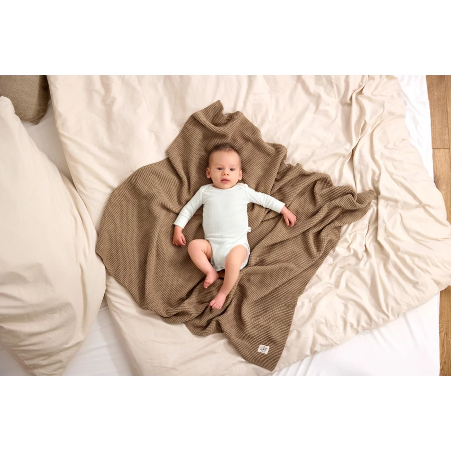 LÄSSIG Baby Body langarm gerippt milky weiß