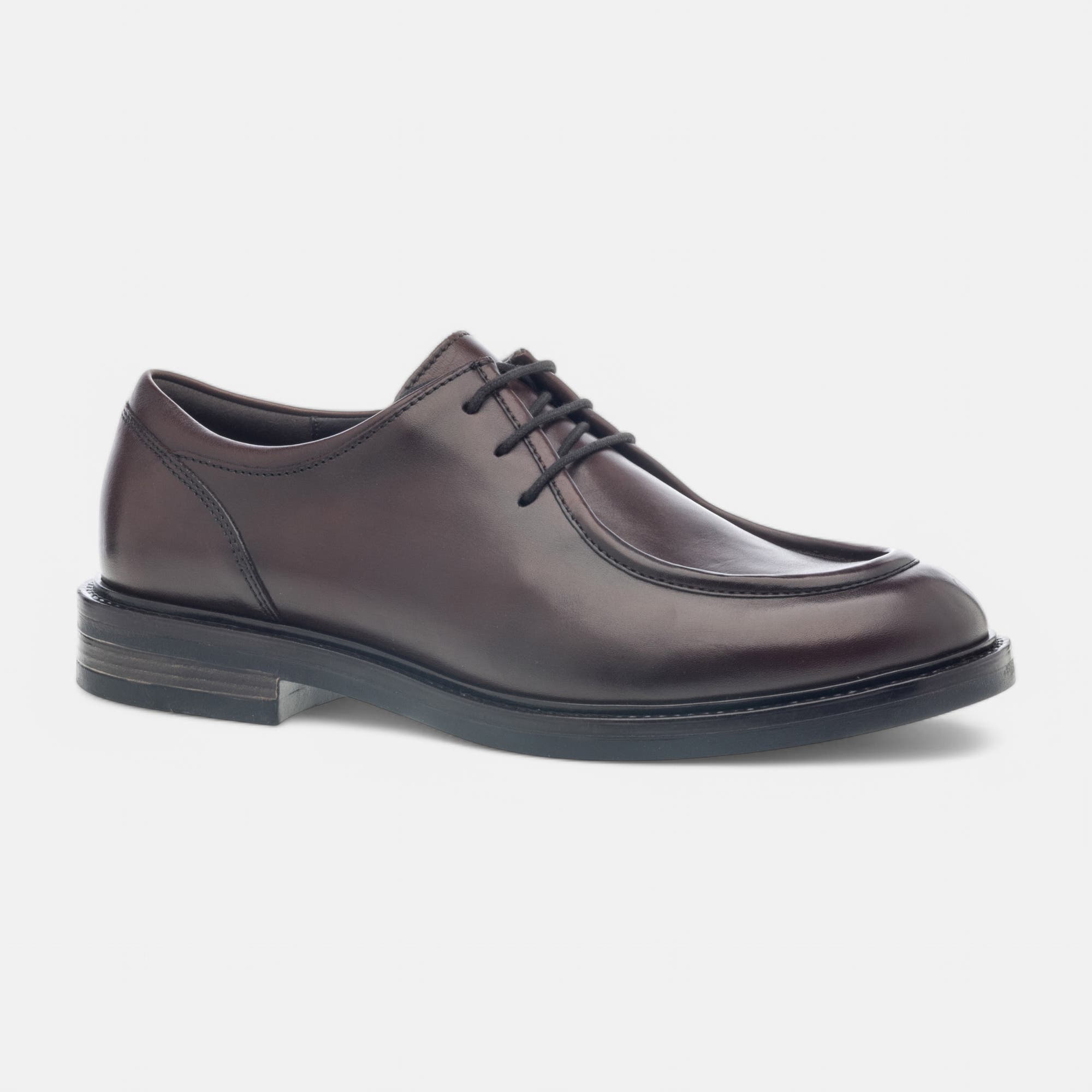 Derbies Homme en cuir cognac