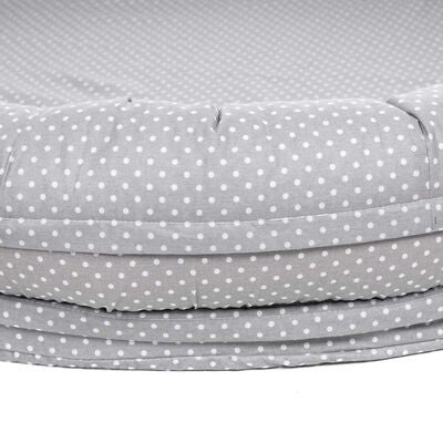 Kaxholmen Cozy Ring Madrass 100cm Small-spotted, Grey