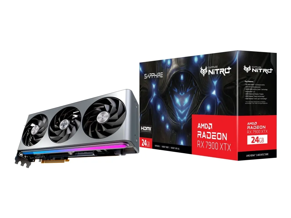 Sapphire NITRO  Radeon RX 7900 XTX Vapor-X - Grafikkort - Radeon RX 7900 XTX - 24 GB GDDR6 - PCIe 4.0 x16 - 2 x DisplayPort, 2 x HDMI