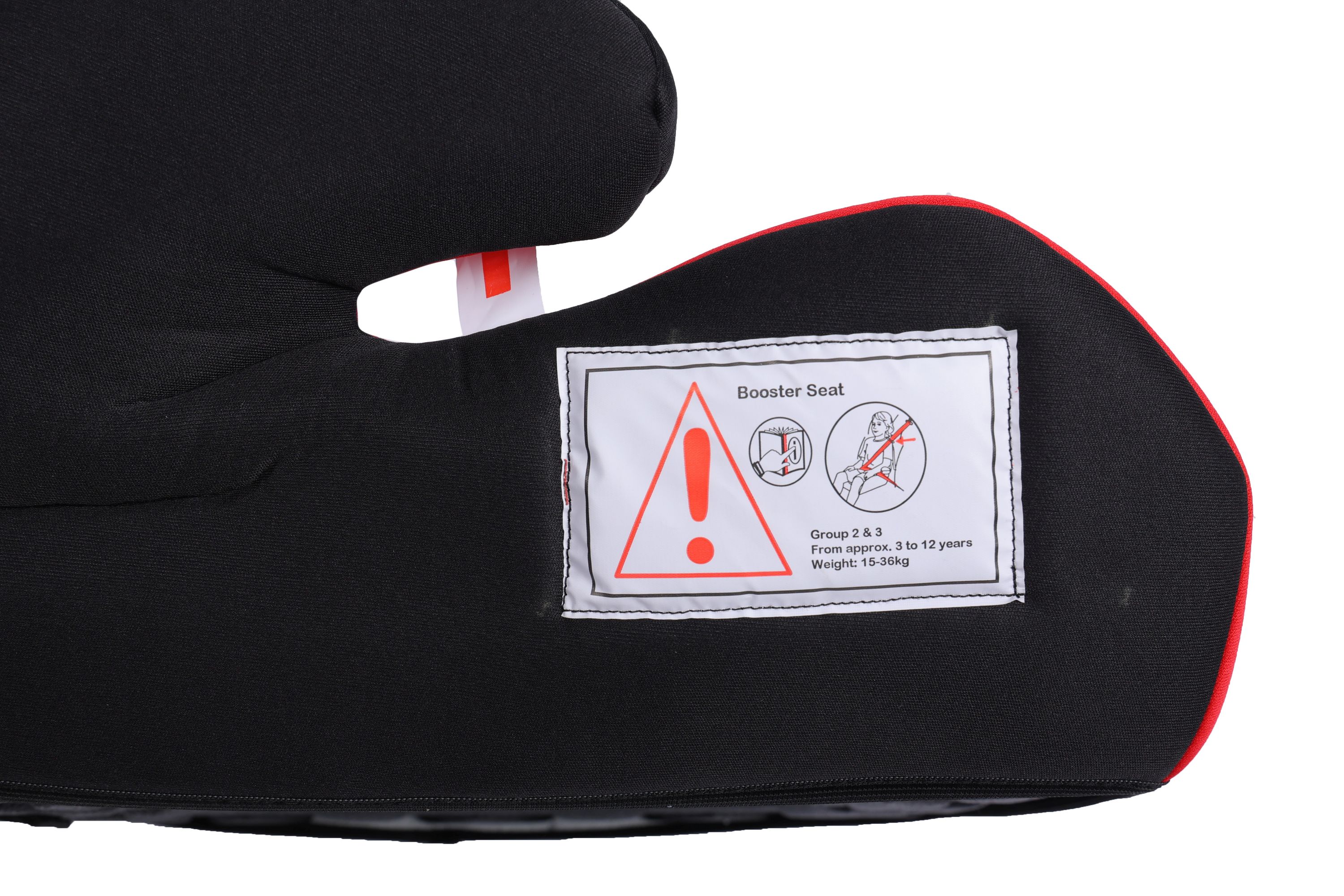Kinderautositz Sitzerhöhung schwarz/rot