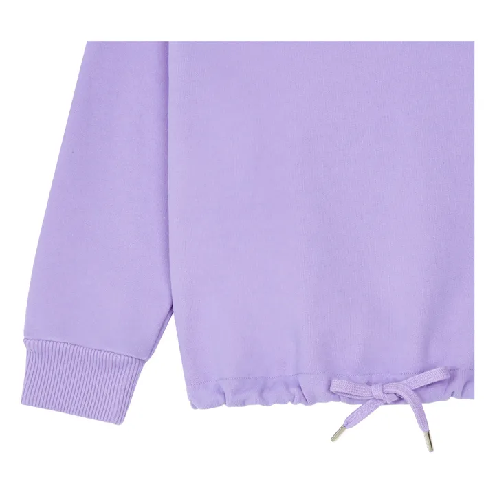 SMALLABLE BASICS Sweat Fille A Nouer Molleton Bio | Parme