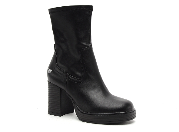 Mustang boots bottine talons femme 1474502 noir