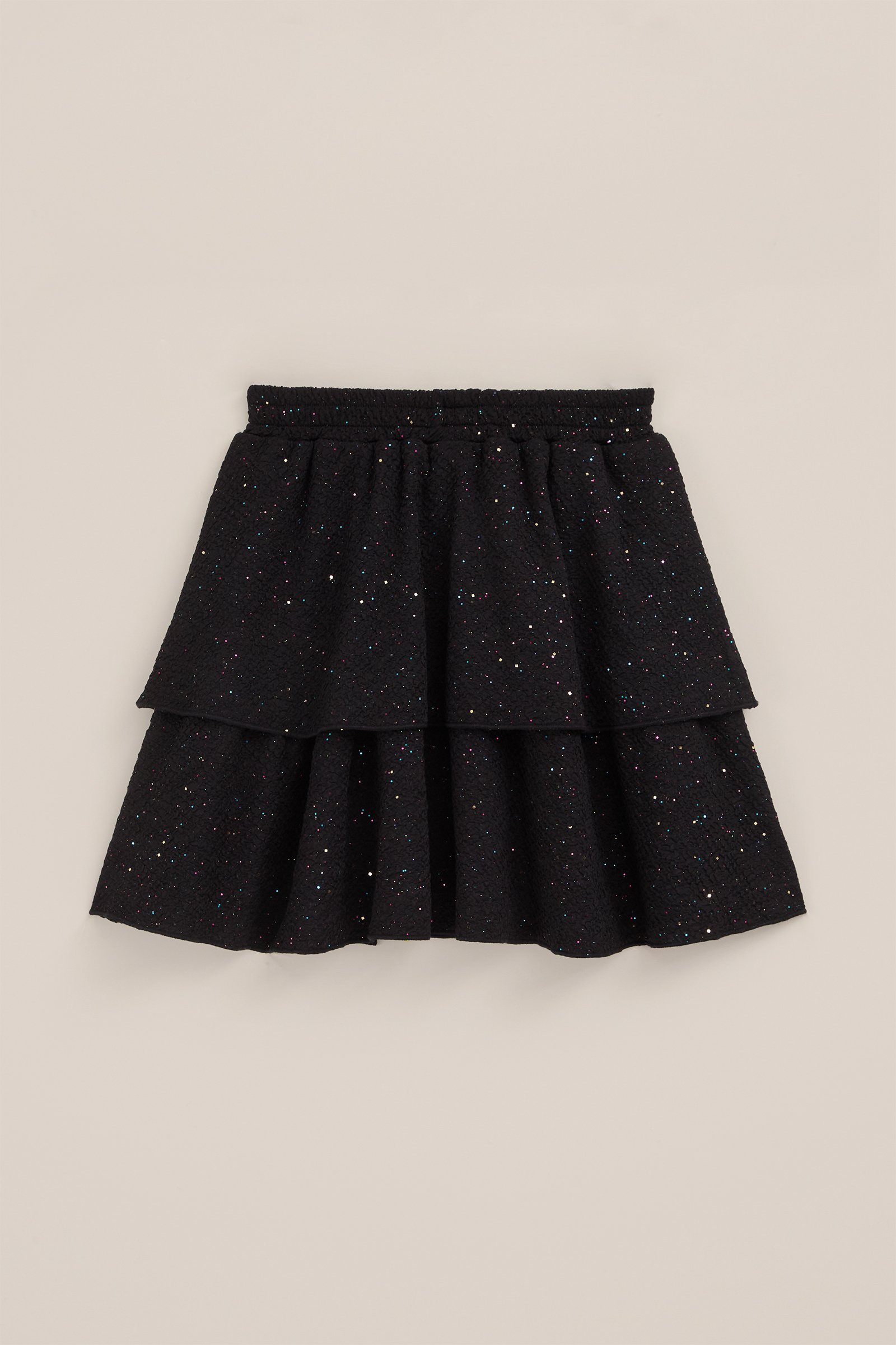 Meisjes rok met structuur WE Fashion Zwart