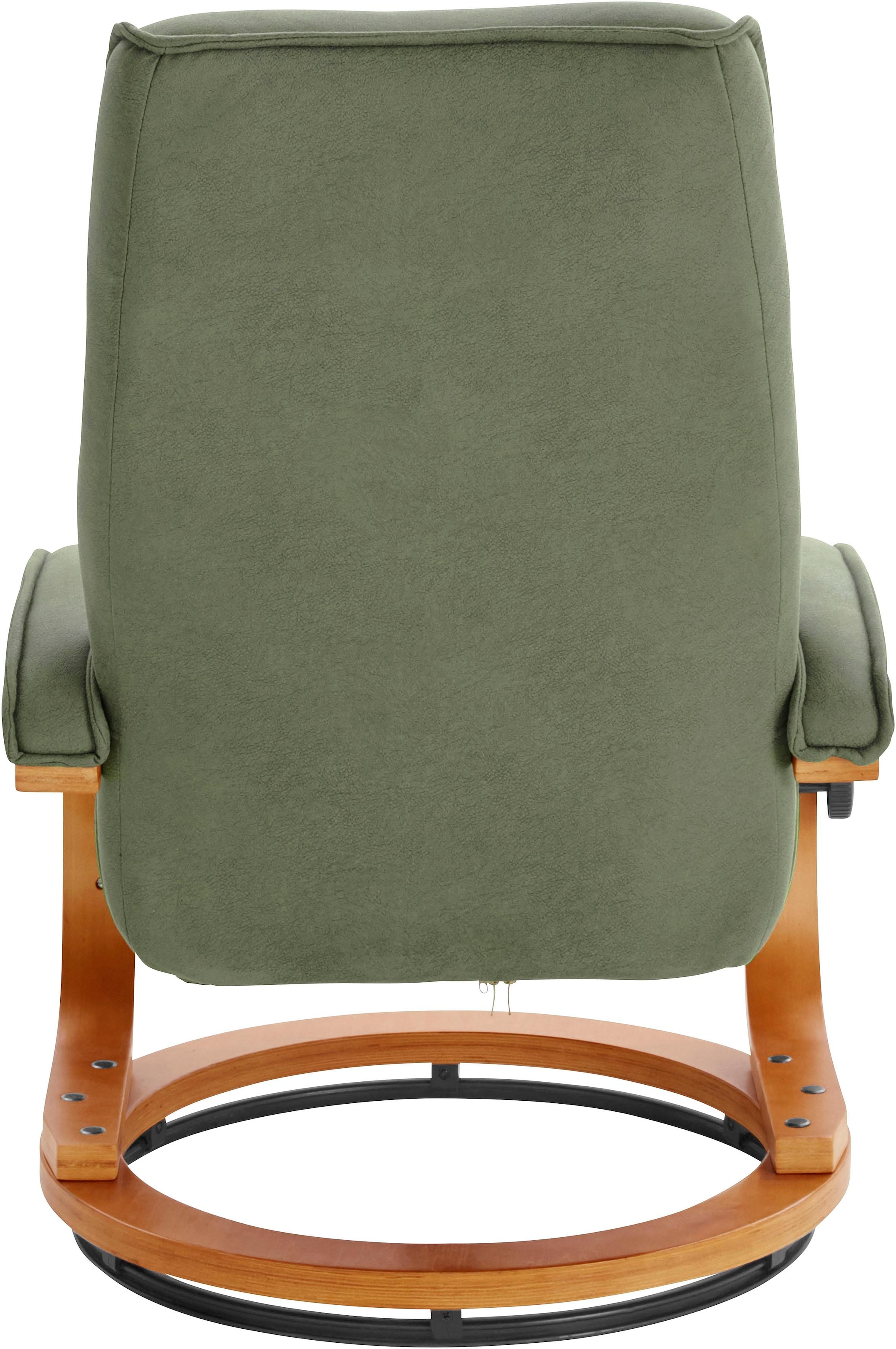 Home affaire Relaxsessel »Lille, TV-Sessel, Sessel mit Hocker, Wohnzimmer,« Schlaffunktion, Luxus-Microfaser Bezug und Holzgestell, Sitzhöhe 46 cm