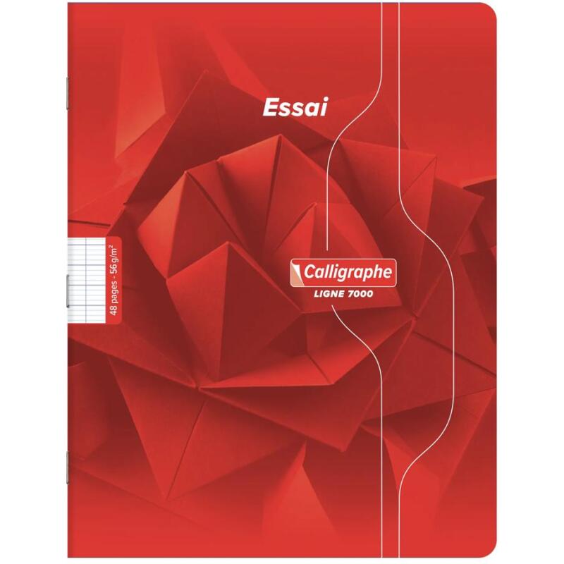 Cahier d'essai piqué 7000 17x22 cm 48 pages grands carreaux 56 g - Assortis