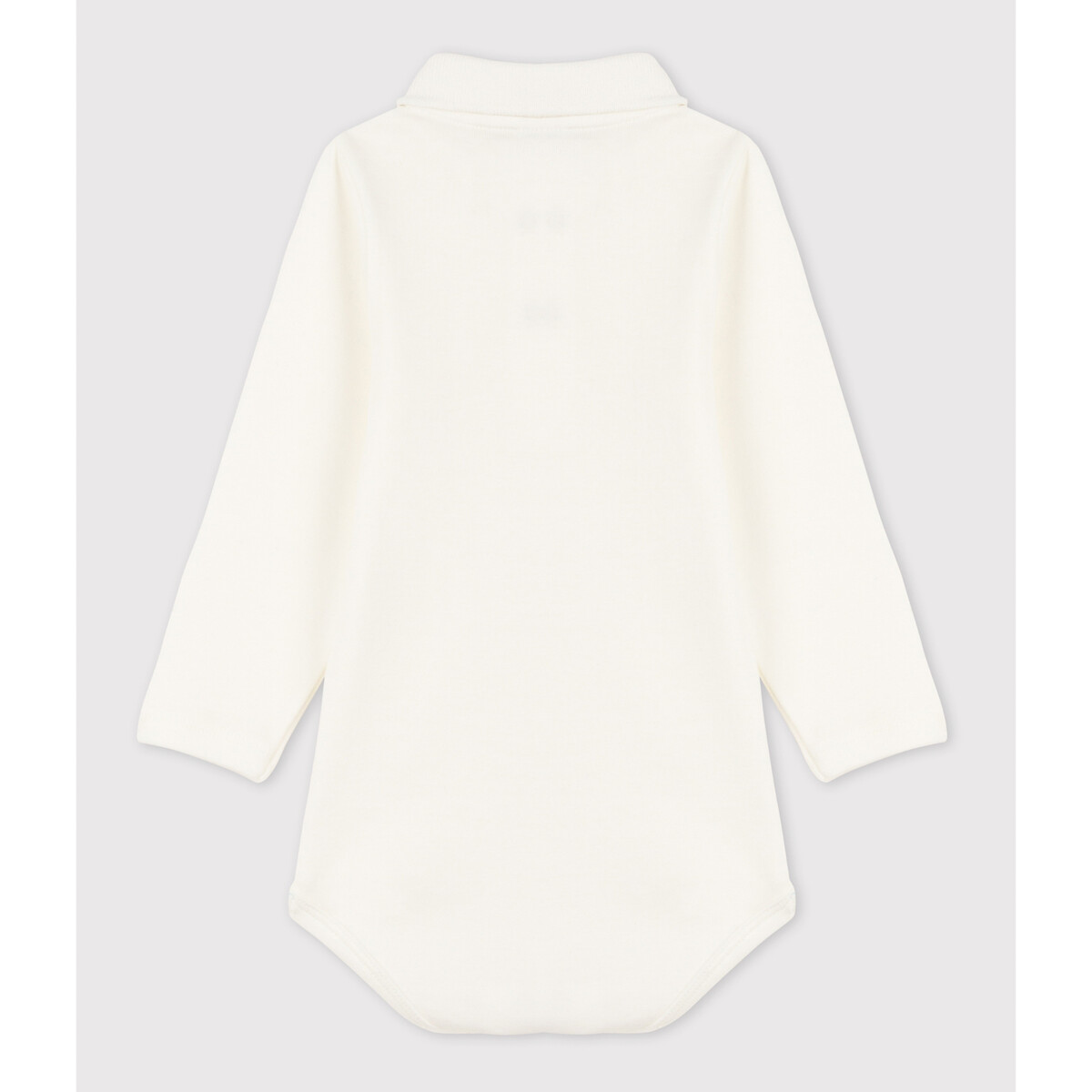 PETIT BATEAU<br>Macacão de manga comprida com gola polo, algodão