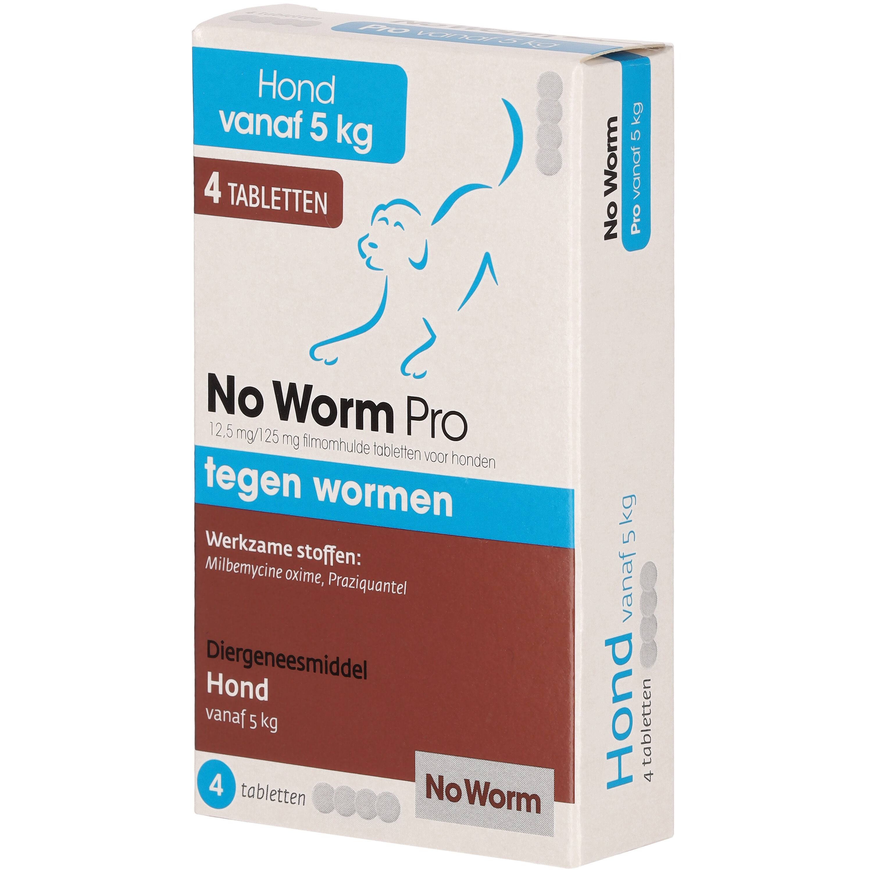 No worm Pro Kauwkablet - Ontworming Hond - 4 Stuks - L