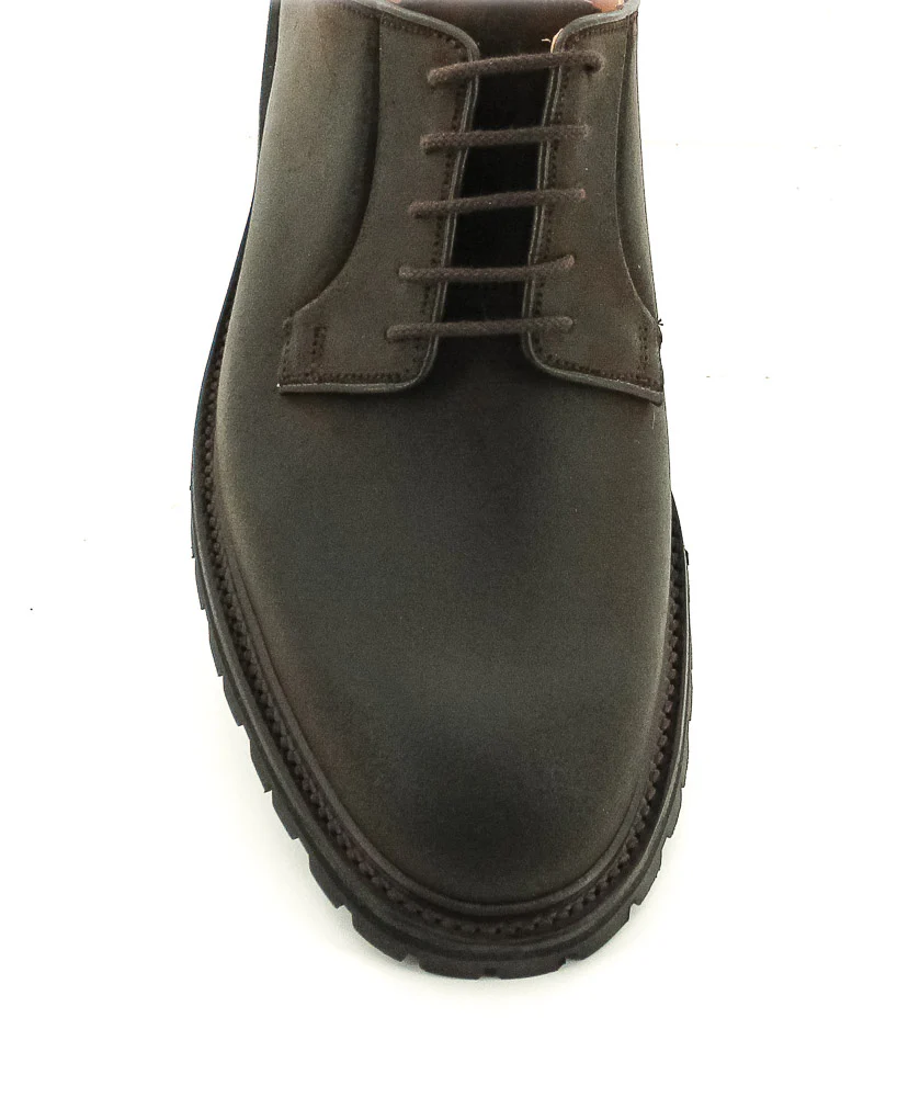 CROCKETT AND JONES - LANARK 3 ROUGH OUT DARKBROWN