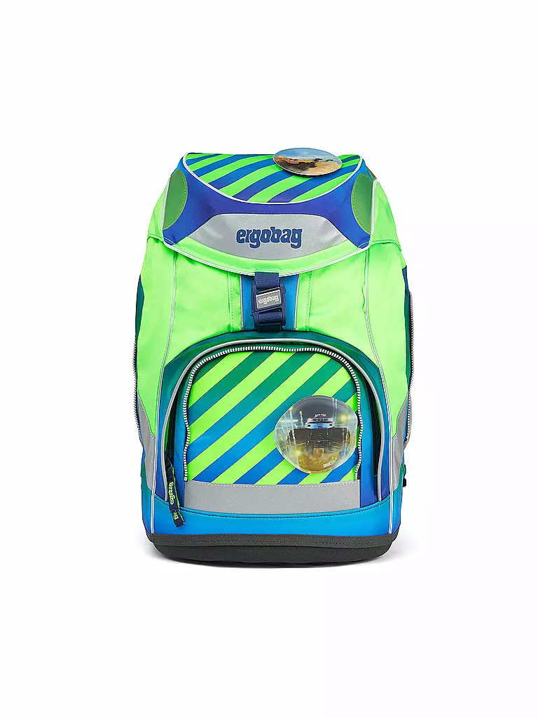 ERGOBAG Schulrucksack Set 6tlg Pack - TruckBär Neo Edition grün