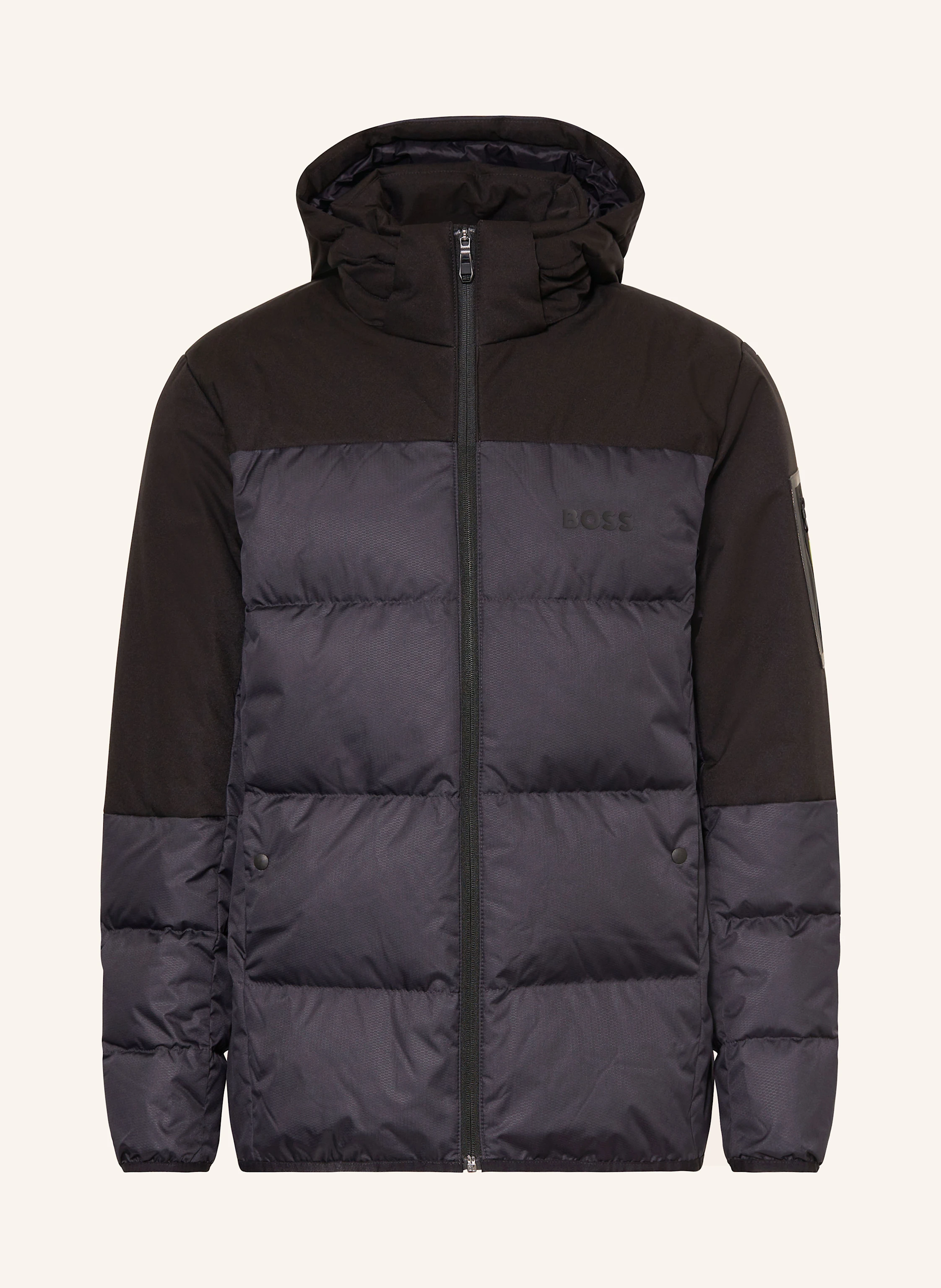 BOSS Lightweight-Daunenjacke HAMAR mit abnehmbarer Kapuze