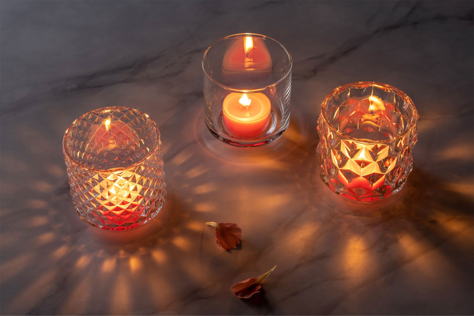 LEONARDO Tischlicht RAUTE 10 x 10 cm