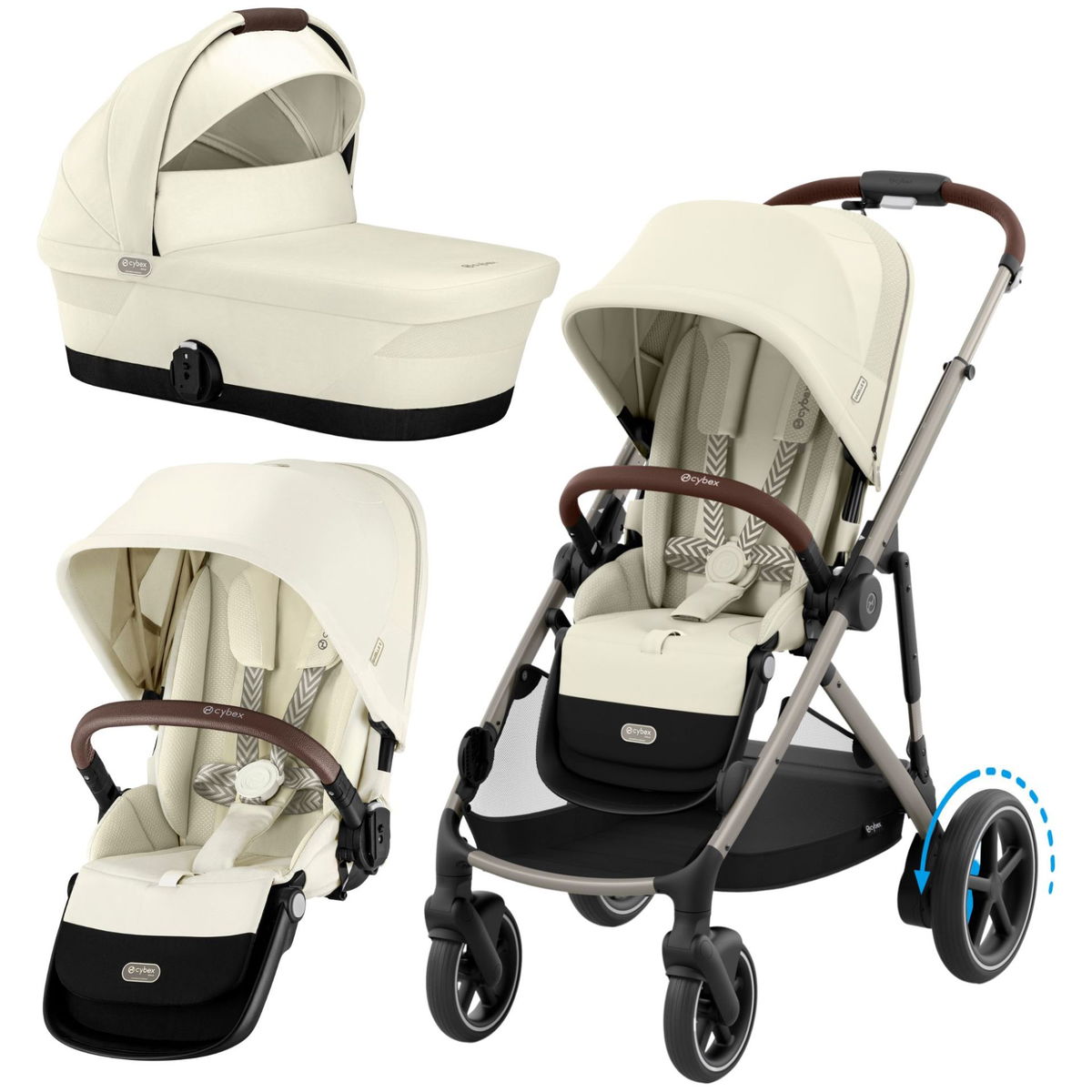 CYBEXCYBEX   eGazelle S Set Geschwister seashell beige light beige