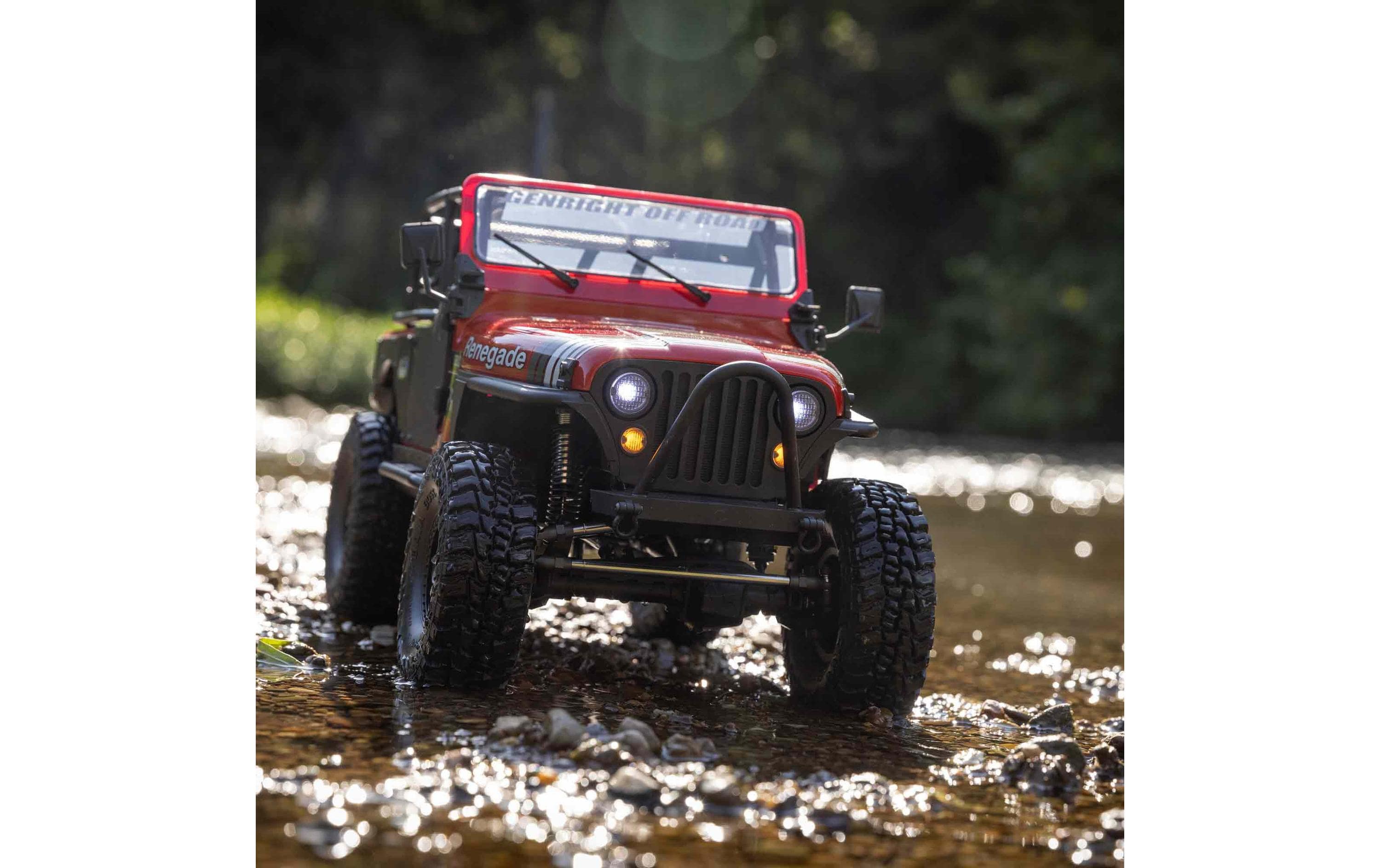 Scale Crawler SCX10 III Jeep CJ-7 Rot, ARTR, 1:10<br>Jeep CJ-7 Renegade Rock Crawler mit Spektrum Technik