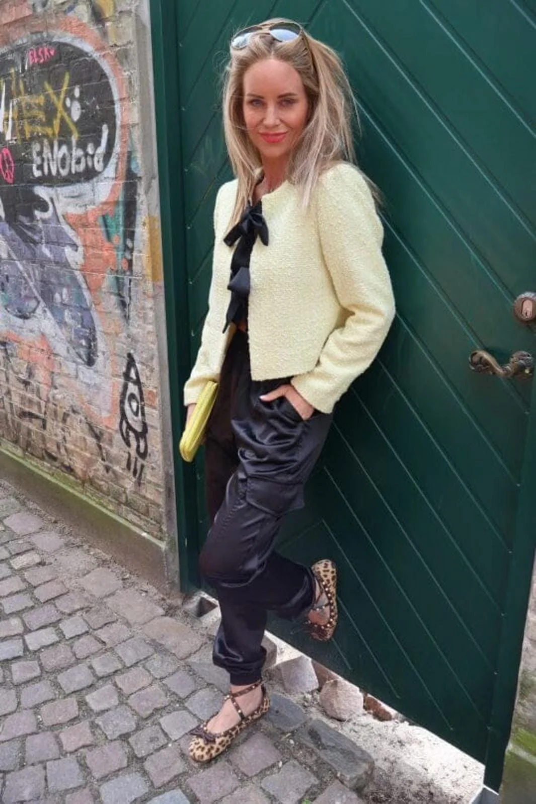 Valentin Studio Foxy Cargo Satin Pants