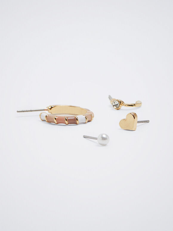 Conjunto De Aros Esmalte - Multicor
