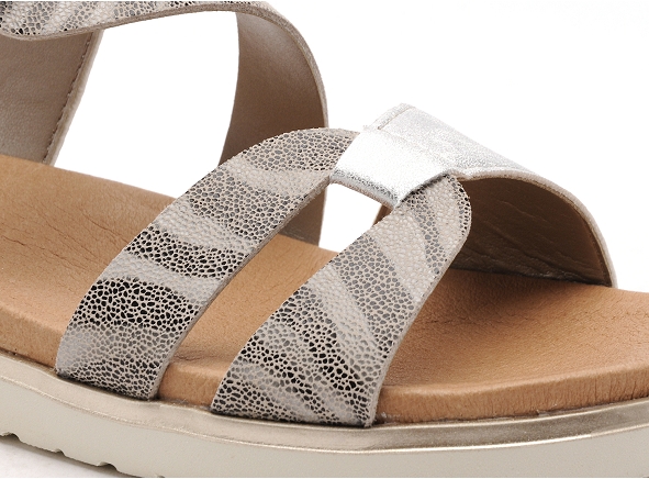 Rieker nu pieds plats femme v5069 argent