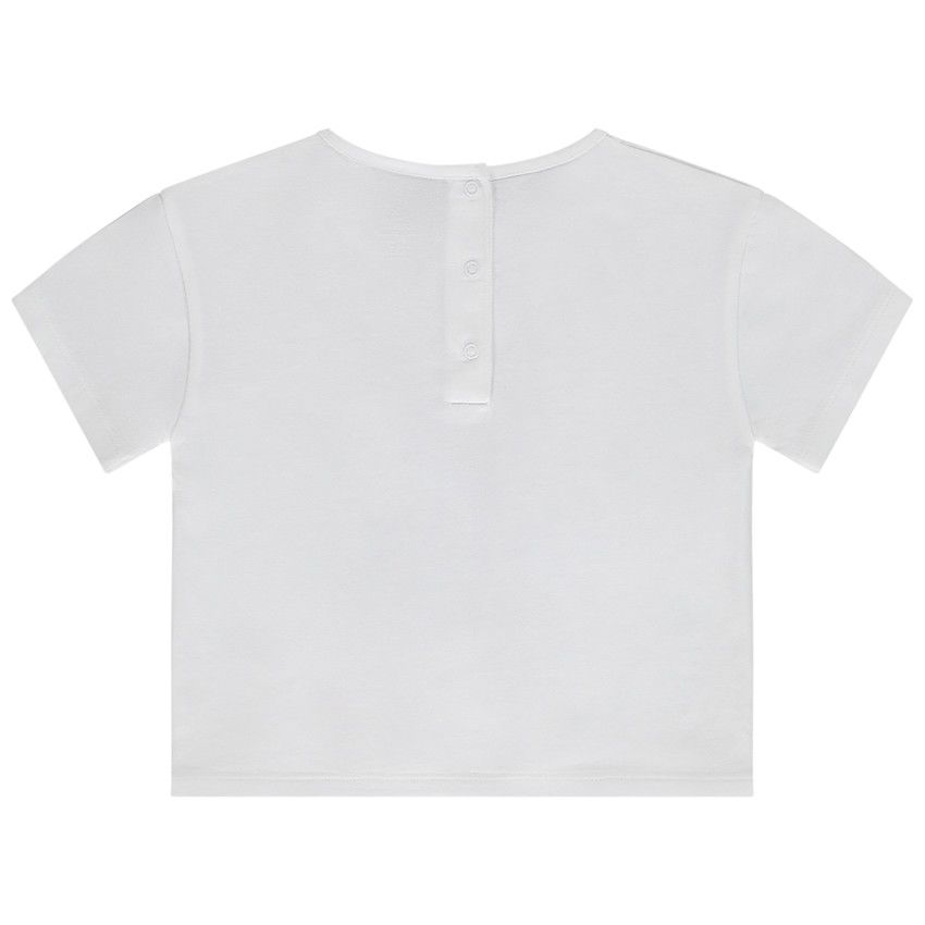 T-shirt manches courtes print Stitch Disney pour bébé fille - Blanc
