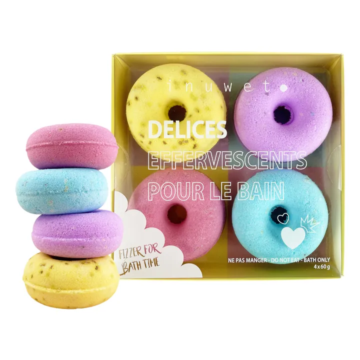 Inuwet Coffret bombes de bain Donuts