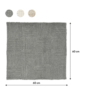 Sealskin badmat reverse 60x60cm grijs