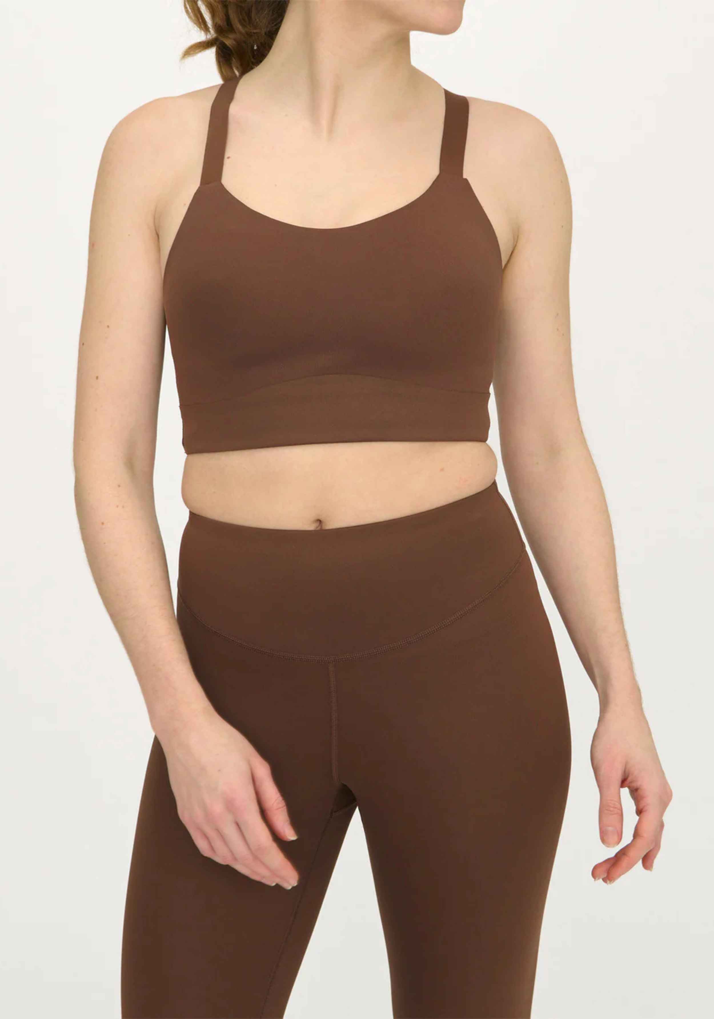 Organic Basics Sport-BH Active Cross Back Walnut