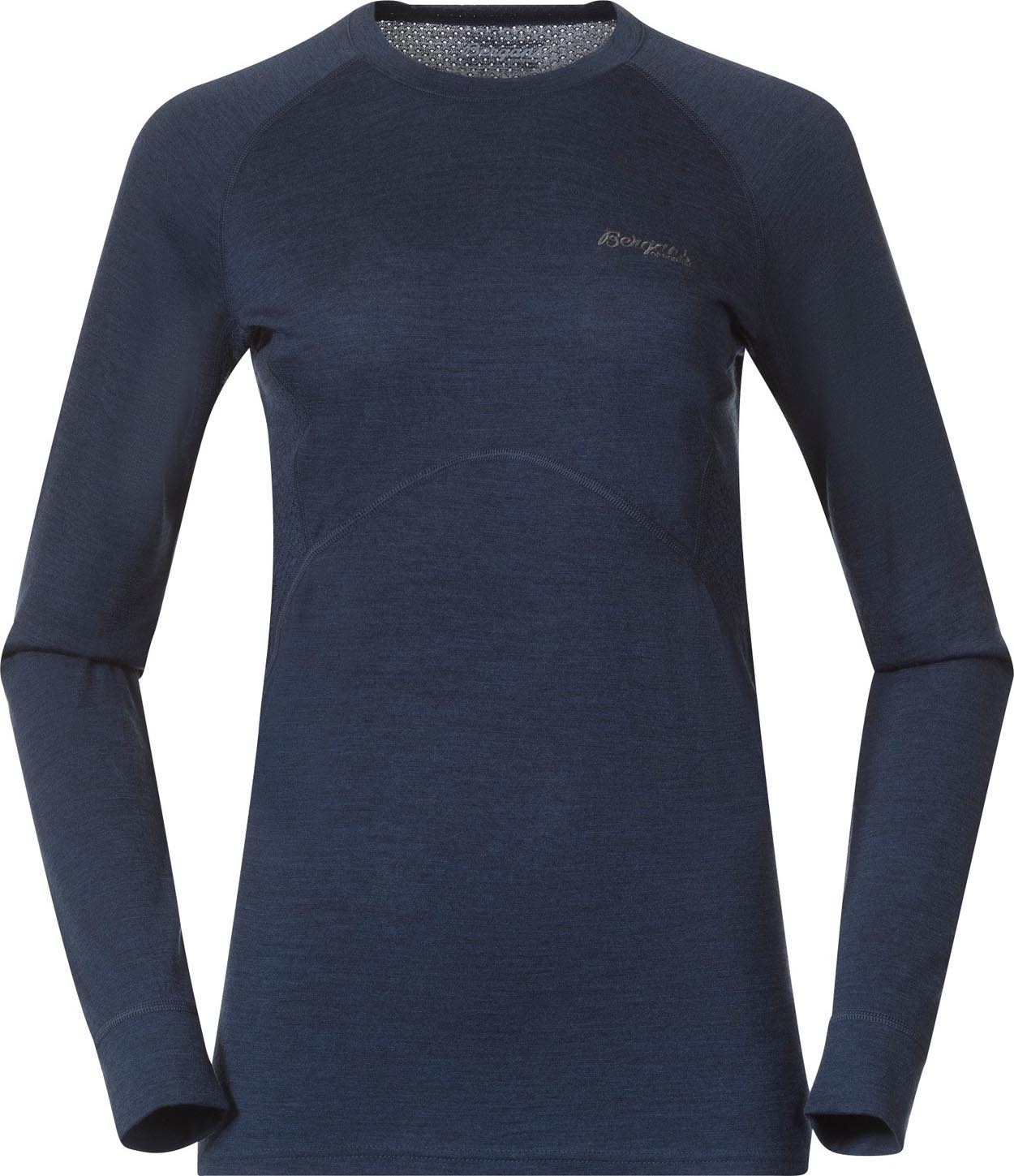 Inner:Pure Merino Long Sleeve Dame Navy Blue