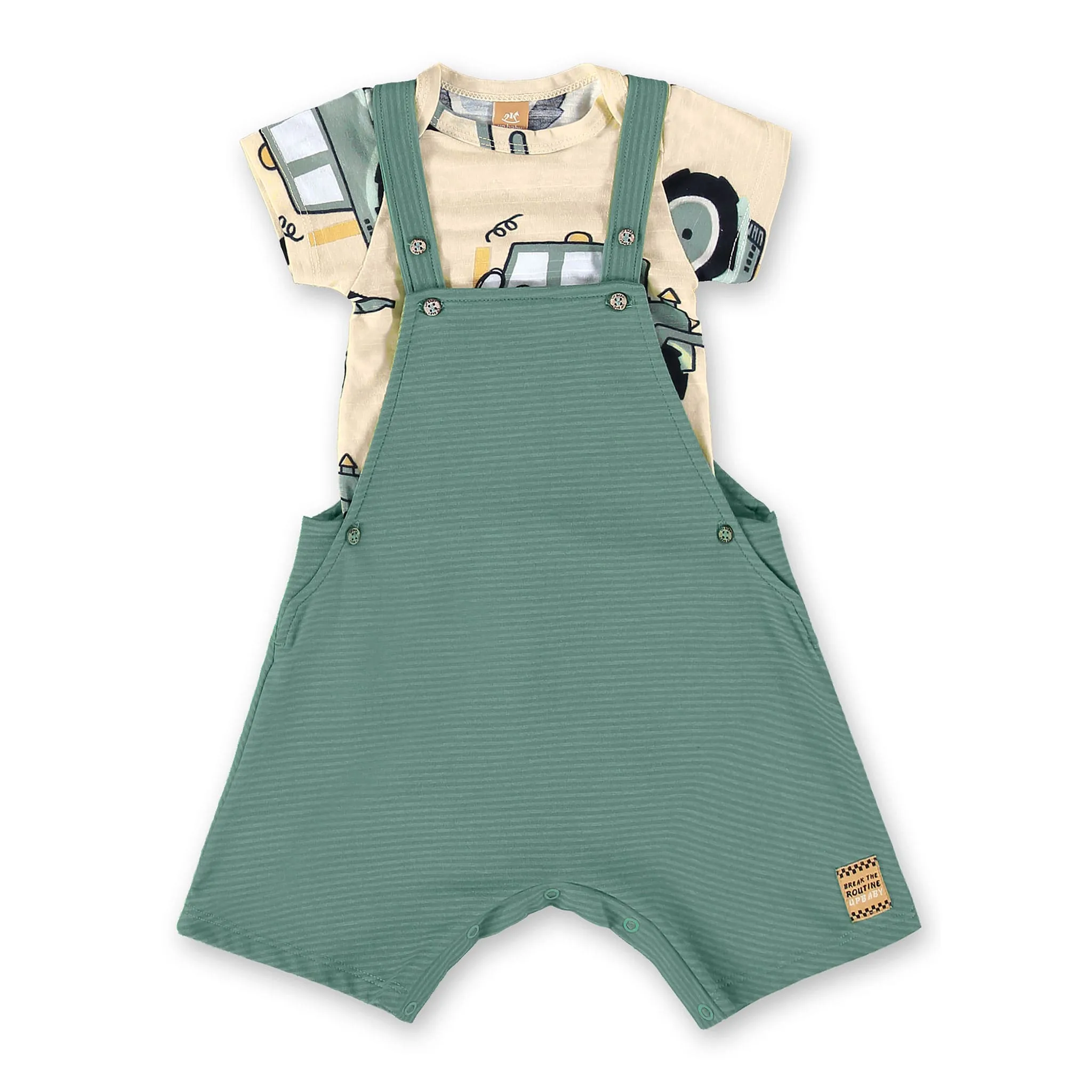 Up Baby Ensemble 2 Pièces Salopette Camion 3-24mois