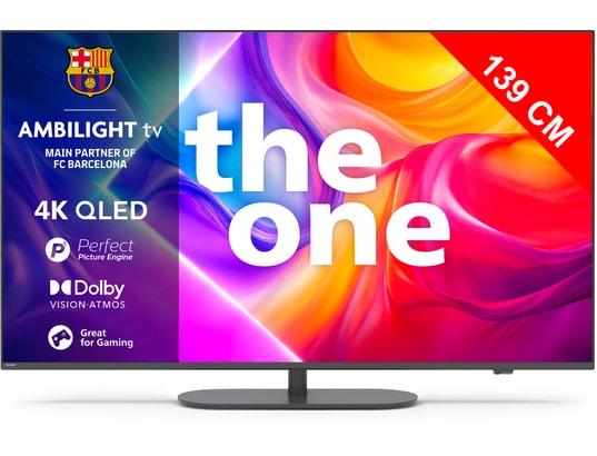 PHILIPS - TV QLED 4K 139 cm 55PUS9000 THE ONE Ambilight