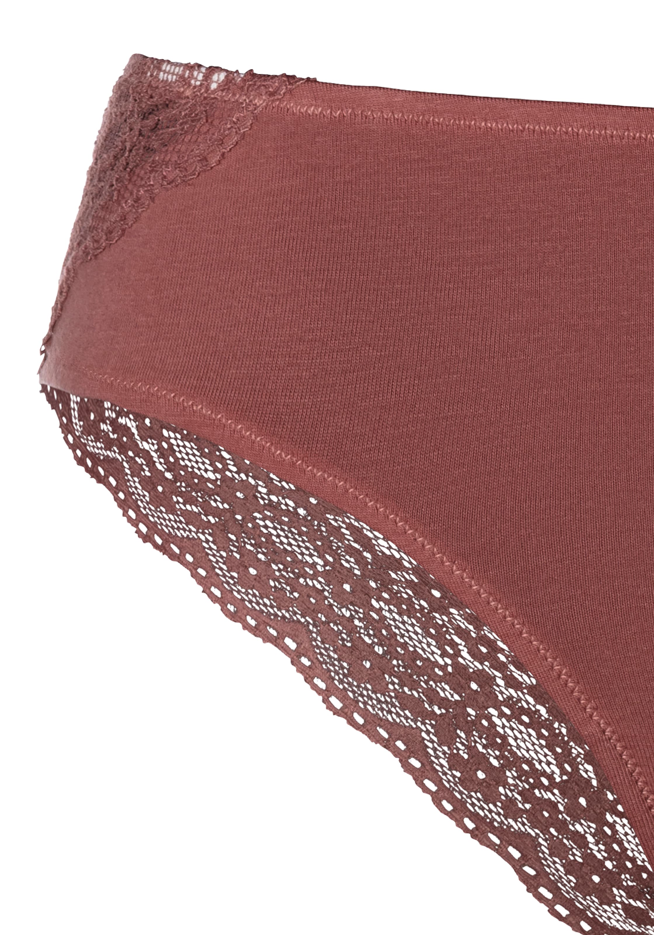 Vivance Brasilslip , aus elastischer Baumwolle mit floraler Spitze